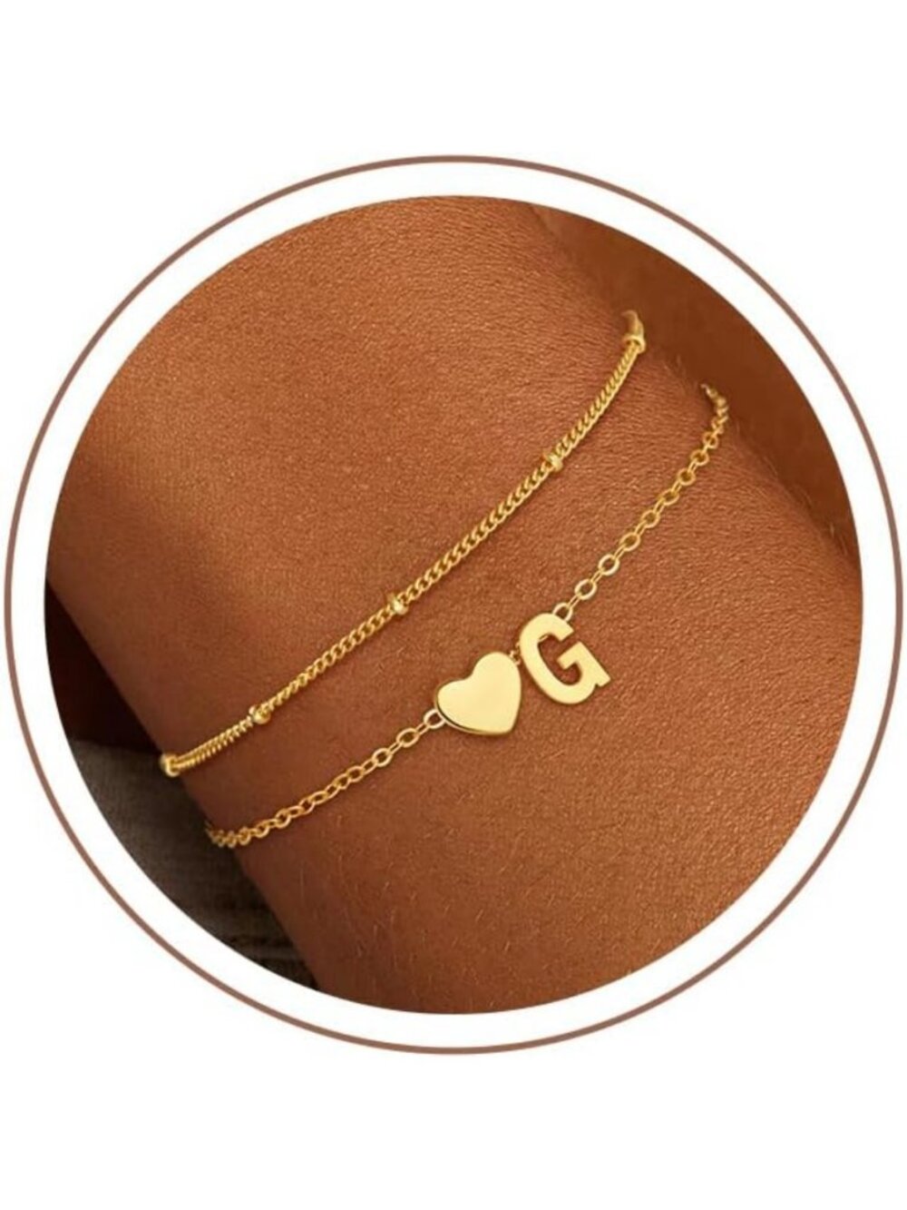 Trendy Gold Initial Bracelets for Women & Teens - Perfect Gift Idea!